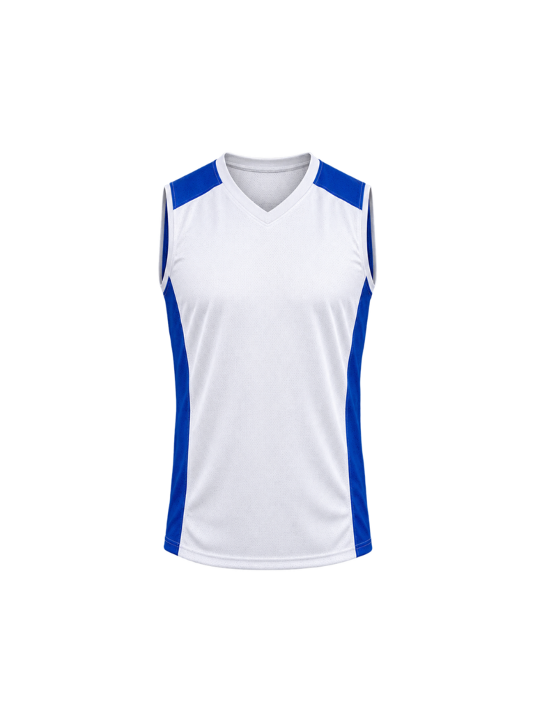 Men’s Courtline White Volleyball Jersey