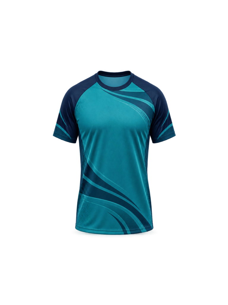 Men’s Wave Teal Volleyball Training Jersey